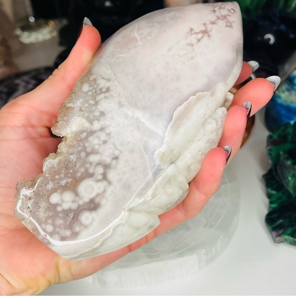 Pink Amethyst Dragon Druzy Carving 🐉 - Picture 2 of 5